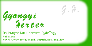 gyongyi herter business card